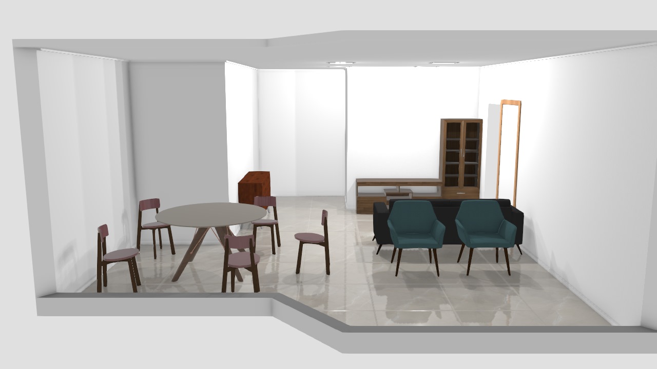 Sala De Jose Planta 3D Mooble