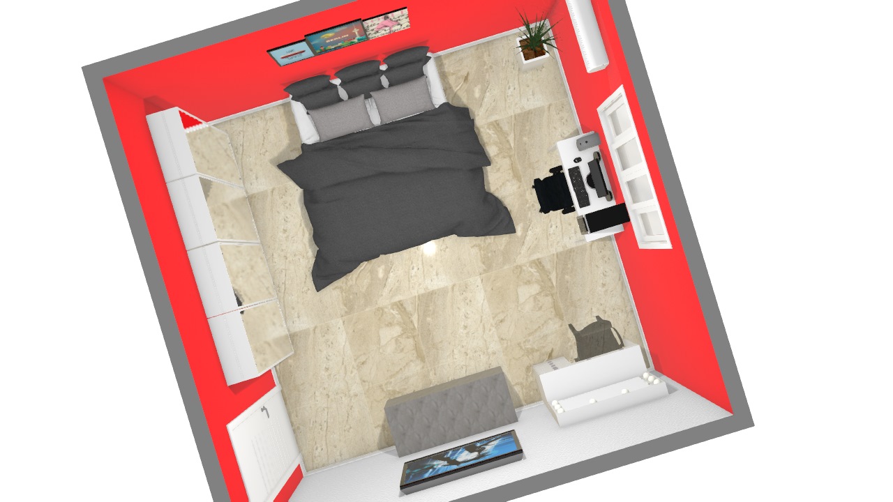 QUARTO CASAL De Bruno Planta 3D Mooble