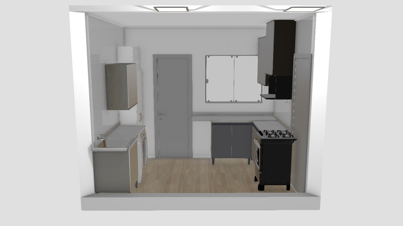 Projeto Cozinha 1806 De Larissa Planta 3D Mooble