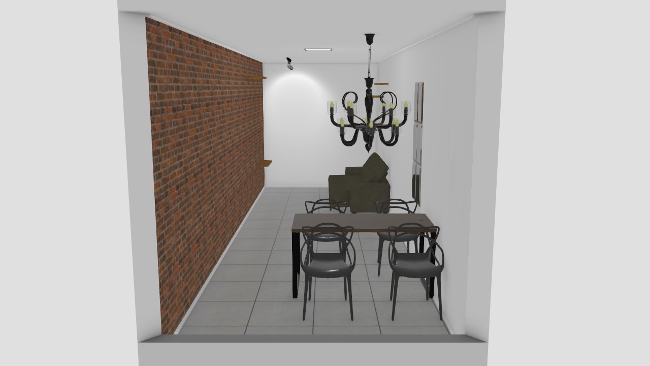 Sala De Franciele Planta 3D Mooble