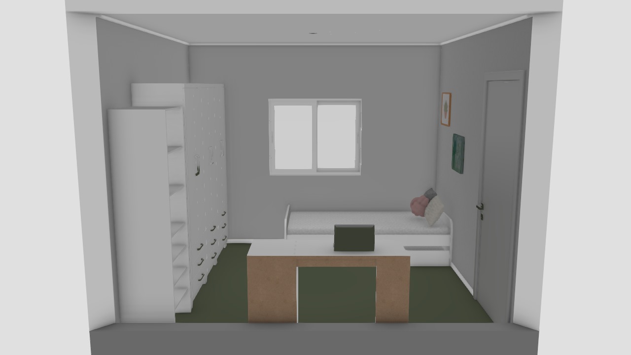 Quarto Da Malu De Maria Planta 3D Mooble