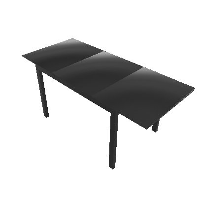 Mesa de Jantar Extensível Lucena Retangular Preto 180 cm - Mobly