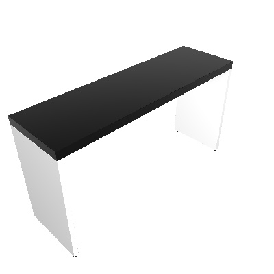 Mesa para Notebook Natus Branca e Preta 140 cm