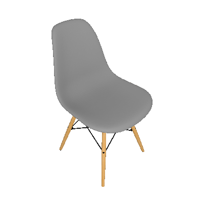 Conjunto com 2 Cadeiras Eames Premium Transparente Base Madeira - Mobly