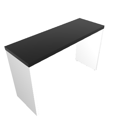 Mesa para Notebook Natus Branca e Preta 120 cm