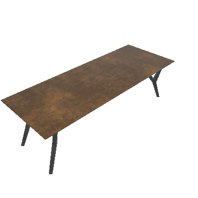 Table A Manger 260x100cm Metalicaa