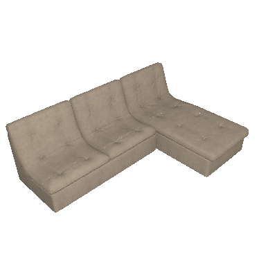 Pilounge Módulo Sofá 03 Lugares com Chaise (11149)