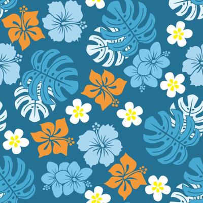 030 - Blue Print Fabric