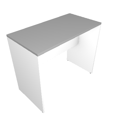 Mesa para Notebook KitCubos Branca e Cinza Cristal