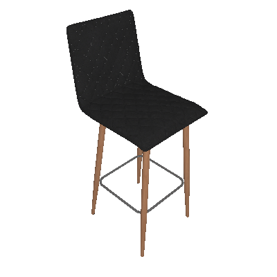 Banqueta BarSeat Preta - Mobly