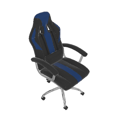 Cadeira Gamer Dinamarca Azul com Preto - Mobly