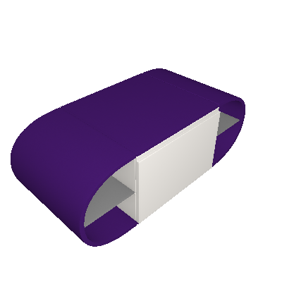 Gabinete de Banheiro Wish Roxo e Branco - Maxima