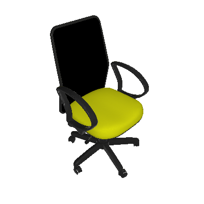 Cadeira de Escritório Diretor Fantasy Amarela - Absolut