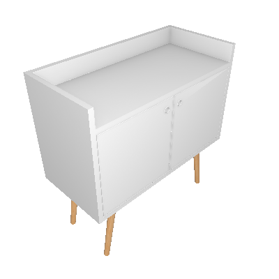 Buffet Chiara I 2 PT Branco - Estilare