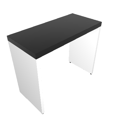 Mesa para Notebook Natus Branca e Preta 90 cm