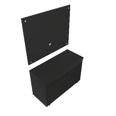 Rack com Painel Para TV 37 Polegadas Java Preto Fosco 180 cm