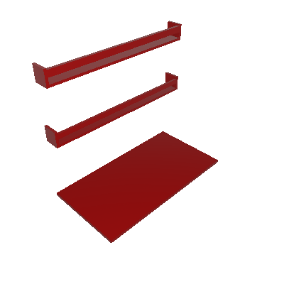 Mesa para Notebook Dobrável KitCubos Vermelha 80 cm