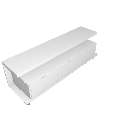 Rack Evoque Branco 159 cm - Falkk