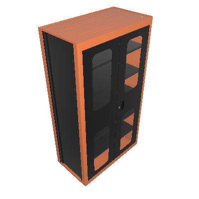 Vertical tool cabinet with viewers (44955/020)