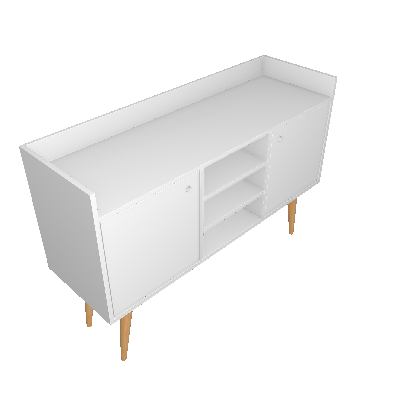 Buffet Chiara II 2 PT Branco - Estilare