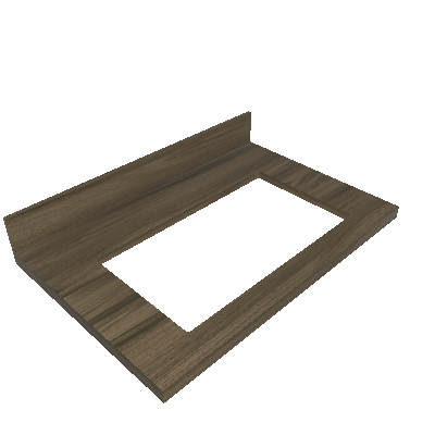 Straight wood top for 5 burners cooktop (IT 90 COOKTOP 5B)
