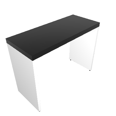 Mesa para Notebook Natus Branca e Preta 100 cm