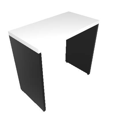 Mesa para Notebook Natus Preta e Branca 80 cm