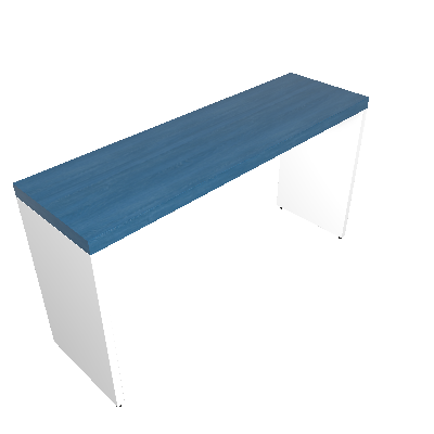 Mesa para Notebook Natus Branca e Azul 140 cm
