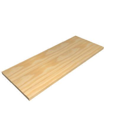 Pine wood worktop for 1.6m workbench (44954/022)