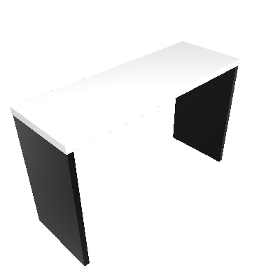 Mesa para Notebook Natus Preta e Branca 120 cm