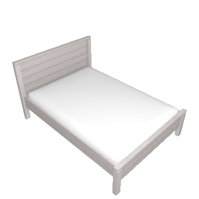 Cama Casal Madma Branco Lavado