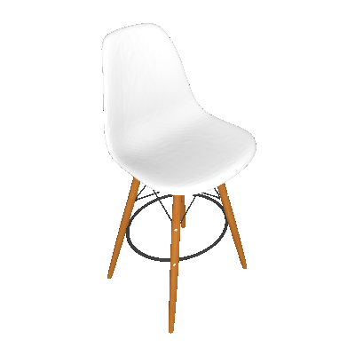 Conjunto com 2 Banquetas Eames White - Mobly