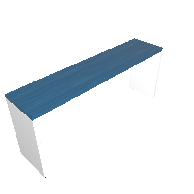 Mesa para Notebook Natus Branca e Azul 180 cm