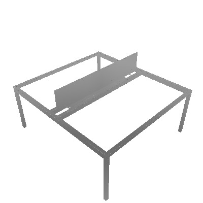 Metric Base Estação de Trabalho Dupla 120x130 com Divisória (403668)