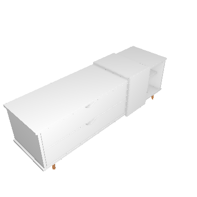 Rack Ipanema Branco 150 cm - Falkk