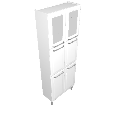 6-door pot cabinet, 2 doors with glass (IPLDV-70)