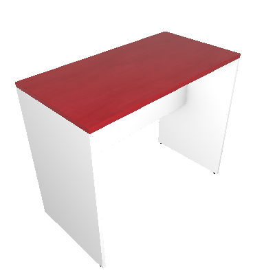 Mesa para Notebook KitCubos Branca e Vermelha