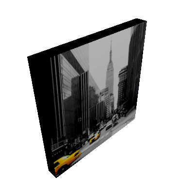 Quadro Impressão Digital Nova York Preto e Branco 30x30cm Uniart - Uniart