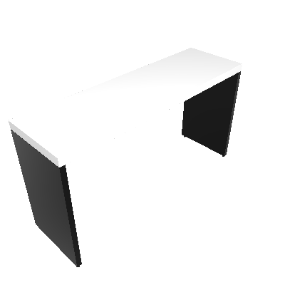 Mesa para Notebook Natus Preta e Branca 140 cm