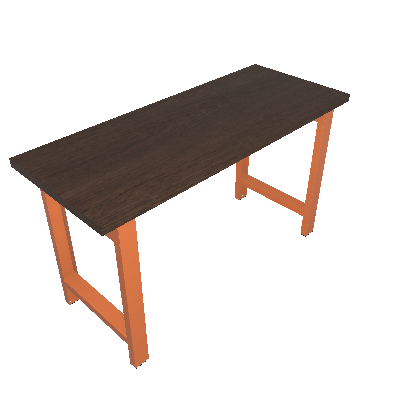 Simple workbench with 2 legs (44954/061)