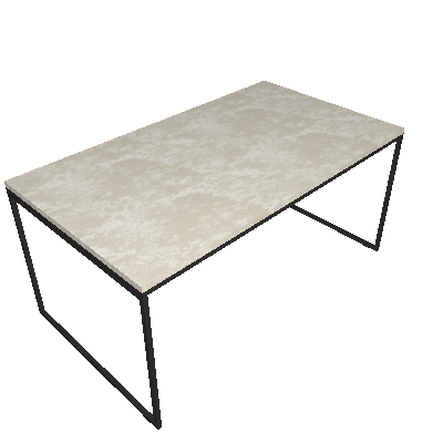 Mesa de Jantar Retangular Industrial Stanford Concreto e Preta 160 cm - Mobly