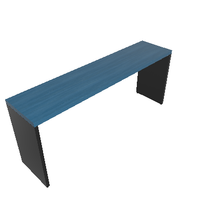 Mesa para Notebook Natus Preta e Azul 180 cm
