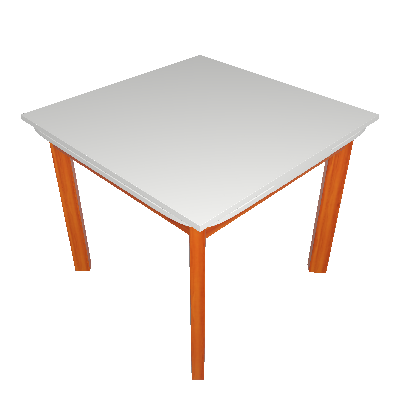 Mesa de Jantar Extensível Retangular Marea Branca e Castanho 151 cm - Mobly