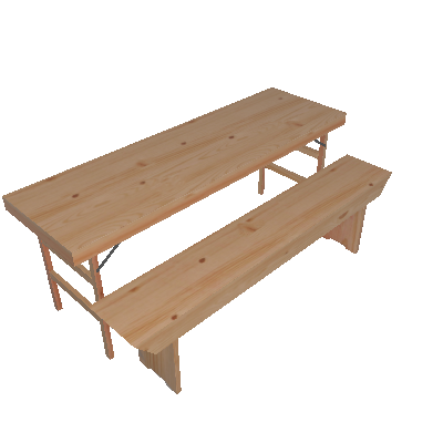 Conjunto Banqueta e Mesa Naturalle Madeira Natural 130 cm Tramontina - Tramontina