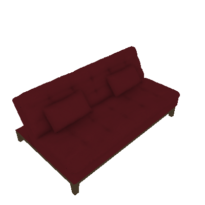 Sofá-Cama Casal Amanda com Chaise e Pés de Madeira Suede Vermelho - Mobly