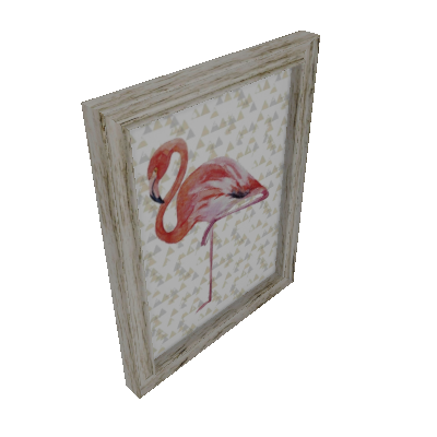 Quadro Decorativo Flamingo Rosa