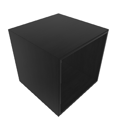 Nicho Quadrado Cubo III Preto - Bramov Brasil