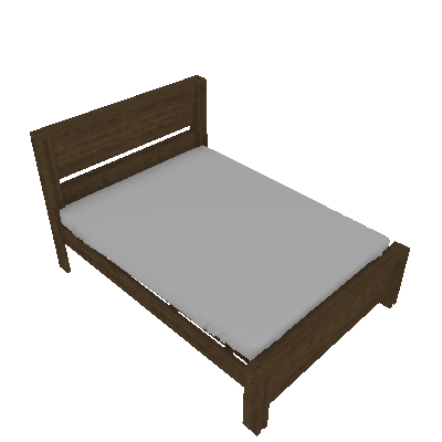 Cama Casal Ravenna Imbuia Rustic