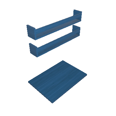 Mesa para Notebook Dobrável KitCubos Azul 60 cm
