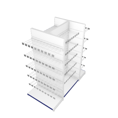 Gôndola Central Alta 1.00/2.24 + 02 Pontas de Gôndola (GCB51LG1LPR)